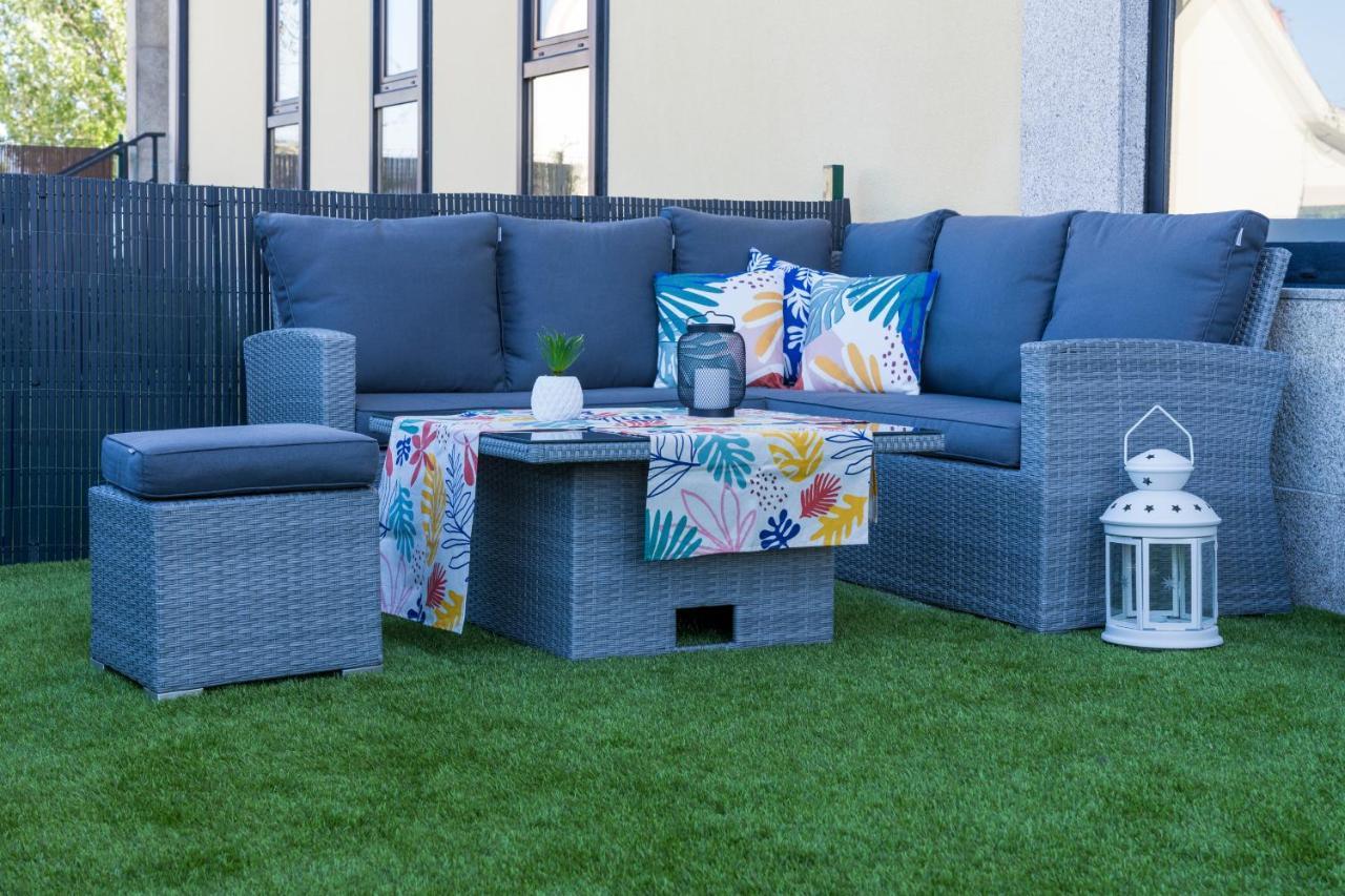 Garden Fisterra - Jacuzzi, Jardin Privado Y Vista Mar Leilighet Eksteriør bilde